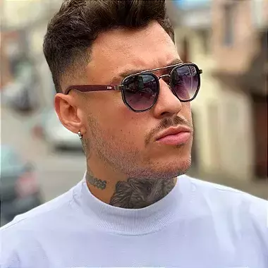 ÓCULOS DE SOL ARIZONA WOOD - GRAFITE DEGRADÊ C/ BAMBU ESCURO