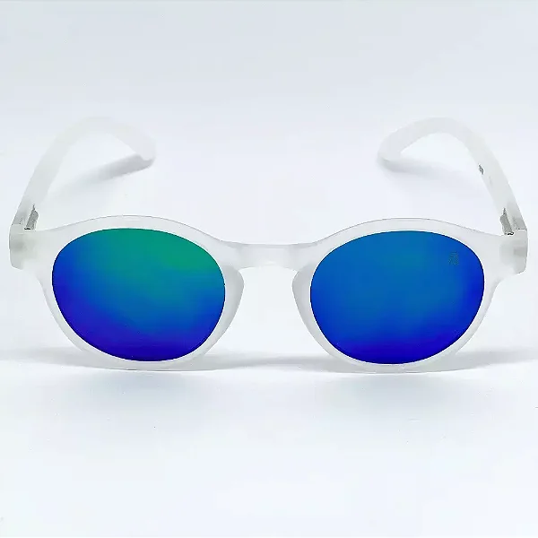 ÓCULOS DE SOL POLARIZADO CANCÚN - TRANSPARENTE FOSCO COM CAMALEAO