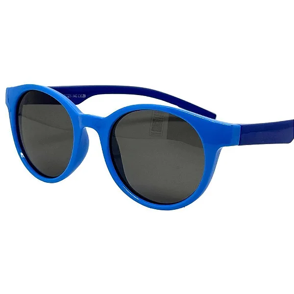 ÓCULOS DE SOL INFANTIL POLARIZADO JOY - AZUL BEBE HASTE AZUL ESCURO