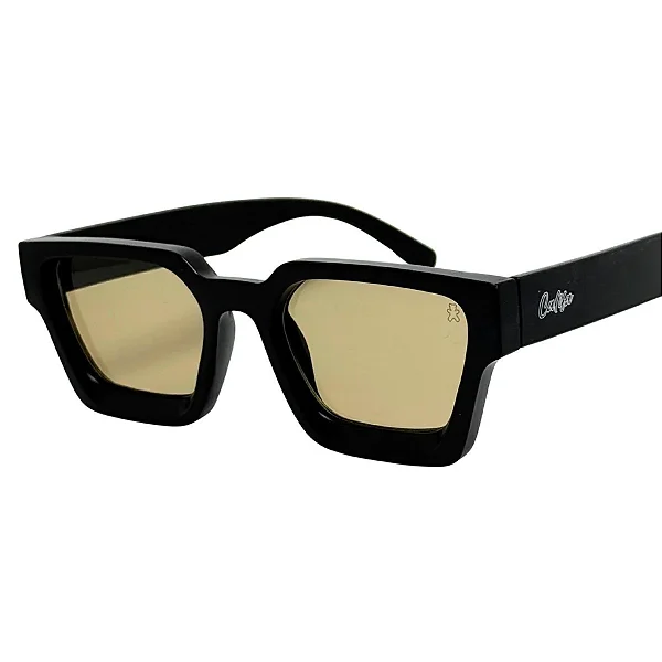 ÓCULOS DE SOL LUCK - PRETO COM MARROM