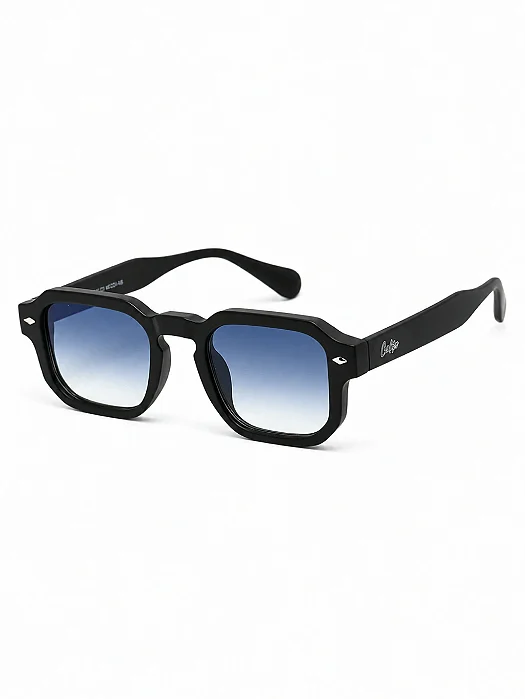 Óculos de Sol Fly - Preto Fosco com Azul Degradê