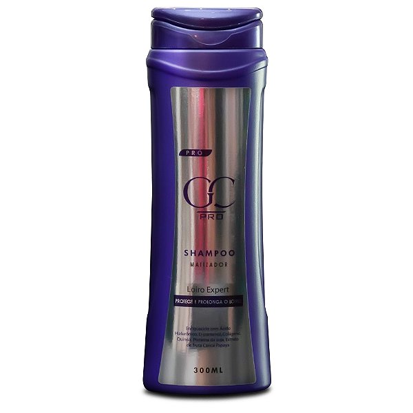 Shampoo Matizador para loiros e grisalhos 300ml - GC PRO