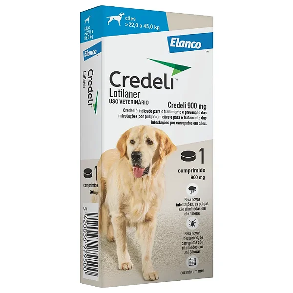 Credeli 900 Mg (22 A 45 Kg) Cx. 01 Compr.