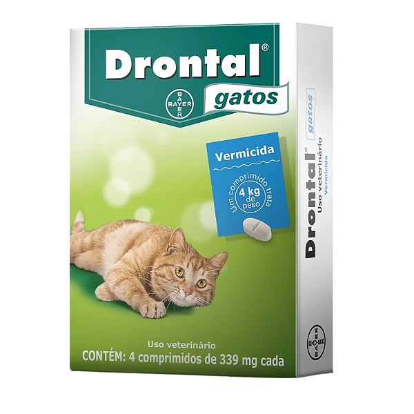 Drontal Gatos Caixa Com 4 Comprimidos