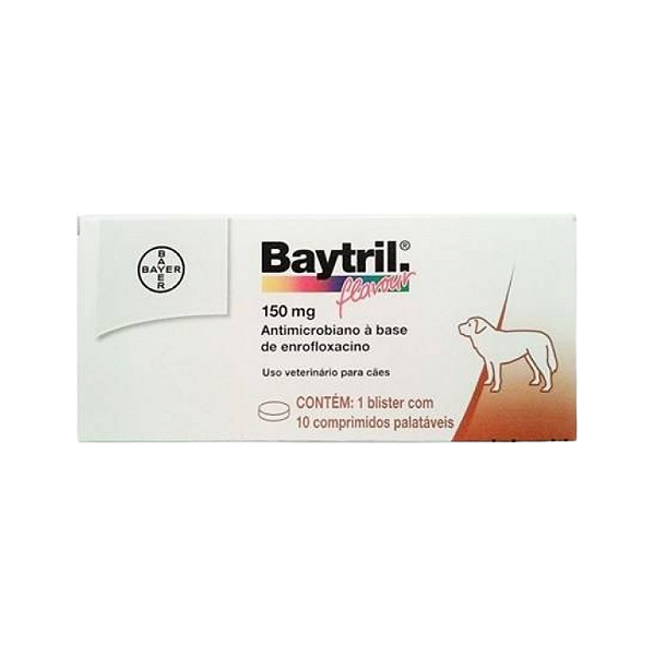 Baytril Flavour 150 Mg Caixa Com 10 Un