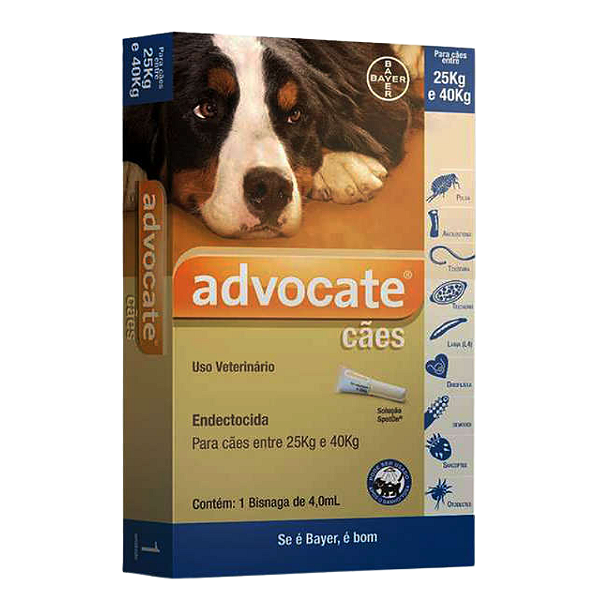 Advocate Caes 4,0 Ml 25 Kg A 40 Kg