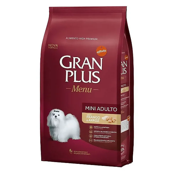 Granplus Menu Ad Mini Frango/arroz 15 Kg