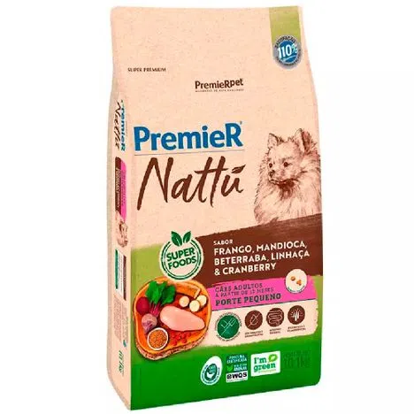 Premier Nattu Caes Adult Rp Mandioca 10,1 Kg