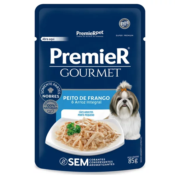 Premier Gourmet Caes Ad Peq Porte Frango 85g *