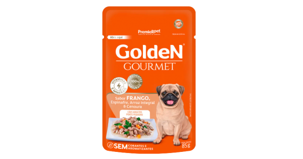 Golden Gourmet Caes Ad Peq Porte Frango 85g *