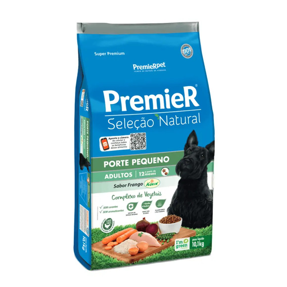 Ração Premier Seleção Natural Cães Adultos Raças Pequenas Frango 10,1 kg