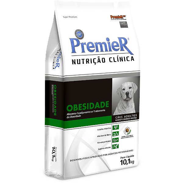 Premier Nutr Clin Caes Obesidade Med/gde Porte 10,1 Kg