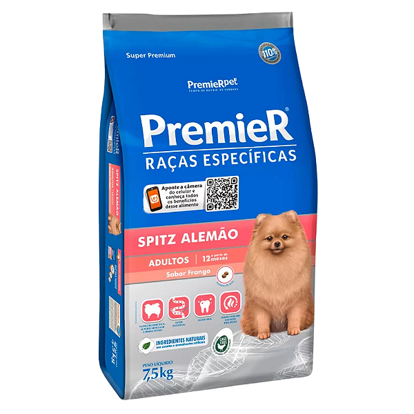 Premier Racas Esp Spitz Alemao Adulto 7,5 Kg