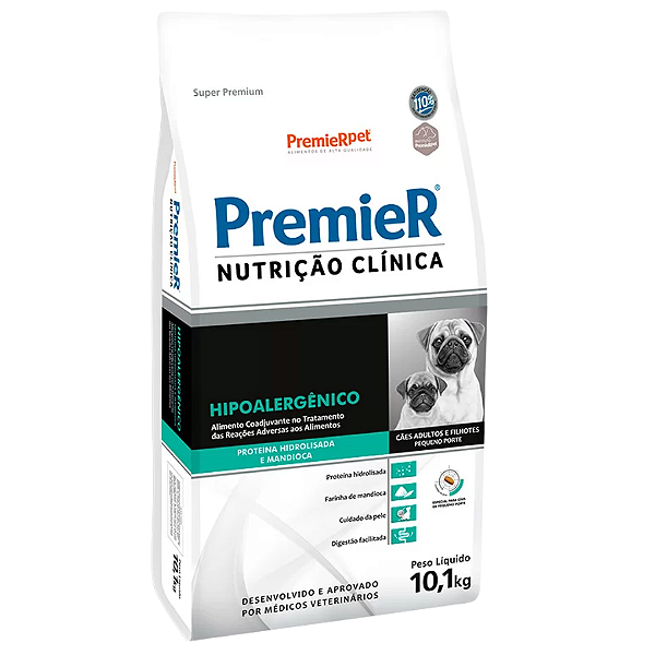 Premier Nutr Clin Caes Hipo Prot Hidro Racas Peq. 10,1kg