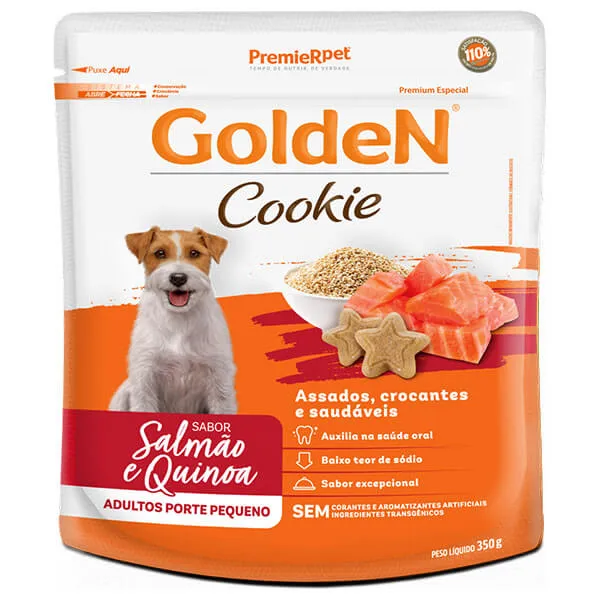 Golden Cookie Caes Filhote Salmao E Quinoa 350g