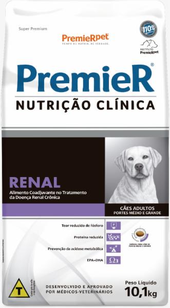 Premier Nutr Clin Caes Renal Med/gde Porte 10,1kg
