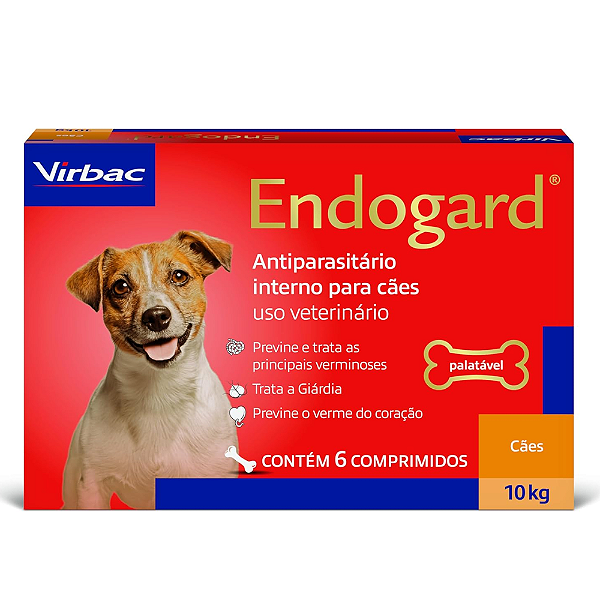 Endogard 10 Kg Cartela C/ 6 Comprimidos