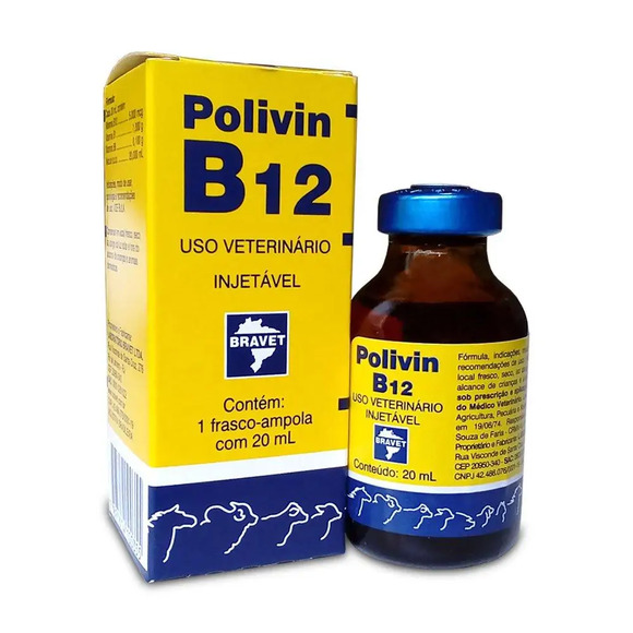 Polivin B12 Injetável 20Ml Único