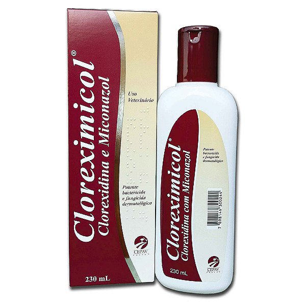 Cloreximicol Shampoo para Cães e Gatos Cepav 230 ml