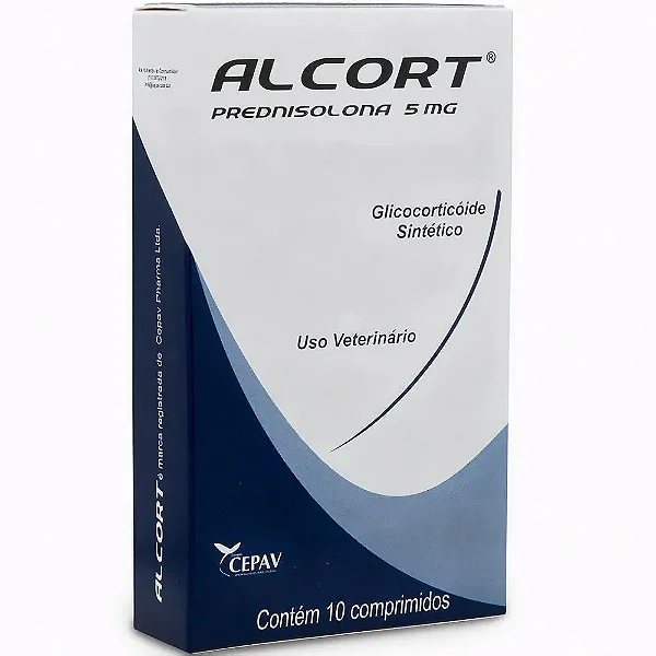 Alcort 5 mg anti-inflamatório Castel Pharma 10 comprimidos