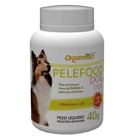Suplemento Vitamínico Organnact Pelefood Dog tabs 40 g