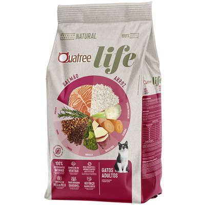Quatree Life Gatos Adulto Salm/arroz 3kg