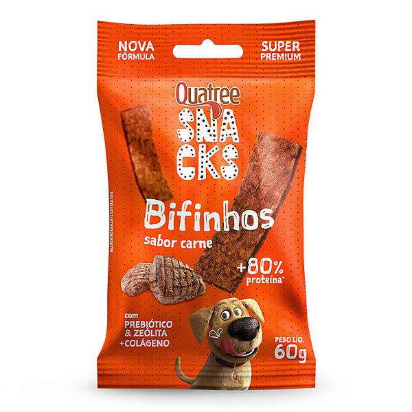 Quatree Snacks Bifinho Carne 60g