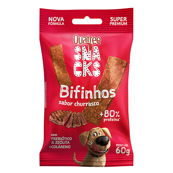 Quatree Snacks Bifinho Churrasco 60g