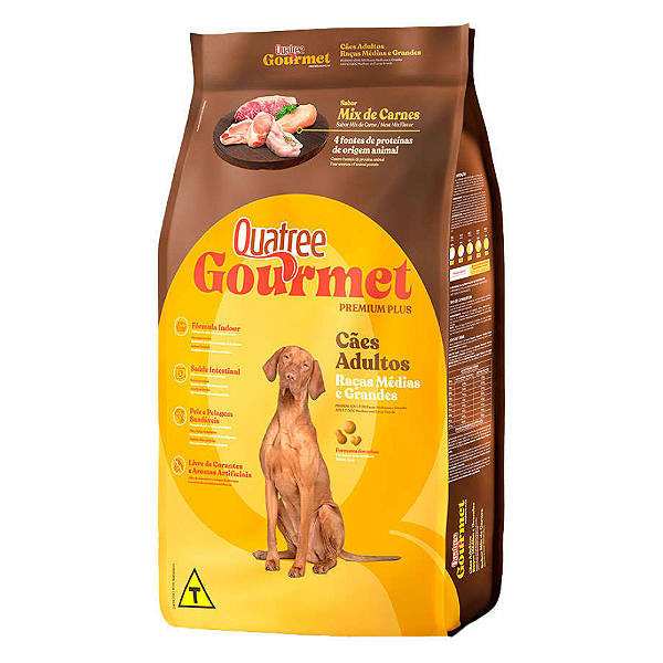 Quatree Gourmet Adulto Rmg S/ Corantes 15 Kg