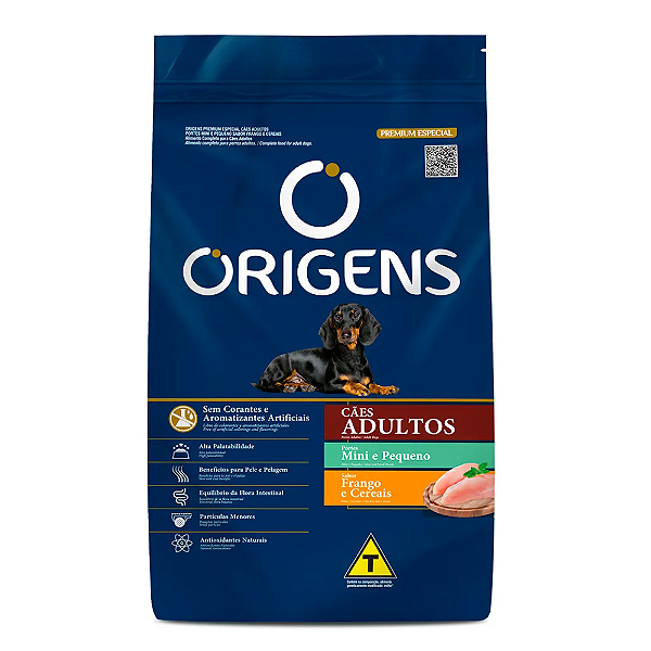 Origens Cao Ad Peq E Mini Frango/cereais 15kg + Brinde