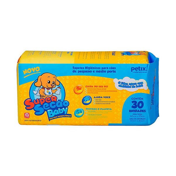 Tapete Super Secao C/ 30 Unid 80cm X 60cm