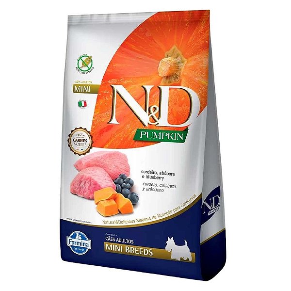 Nd Pumpkin Can Cordeiro Puppy Mini 2,5kg