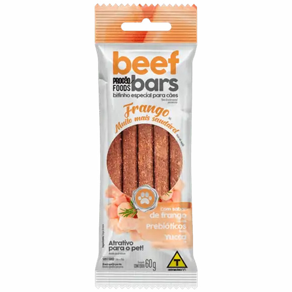 Petisco para Cães Frango Beef Bars 60g