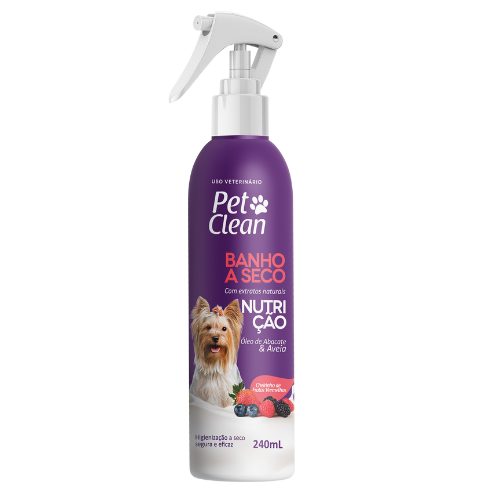 Banho a Seco Pet Clean Nutrição Frutas Vermelhas 240ml
