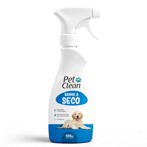 Banho a Seco Pet Clean para Cães e Gatos 500 ml
