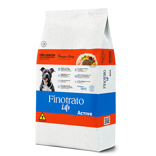 Finotrato Life Active Ad Fgo E Arroz 15 Kg + Brinde