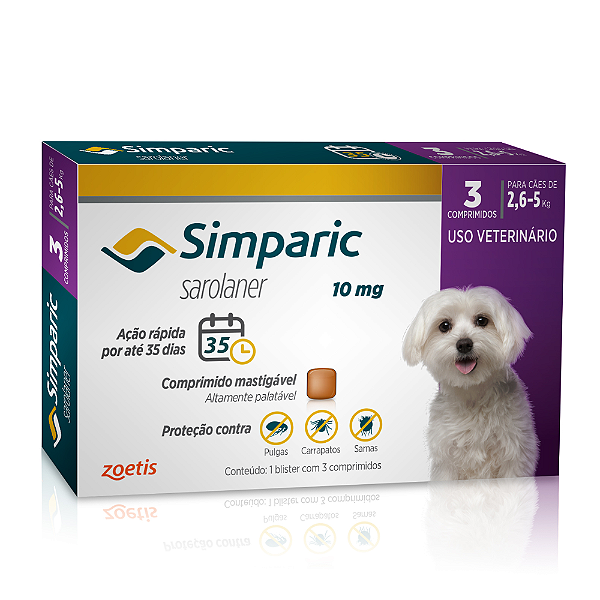Simparic 3 Comp 10 Mg (2,6 A 5 Kg)