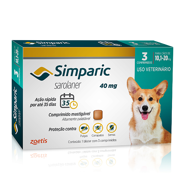 Simparic 3 Comp 40mg ( 10 A 20 Kg)