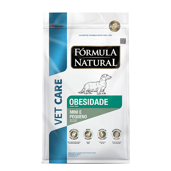 Fórmula Natural Vet Care Obesidade Cães Portes Mini e Pequeno 2Kg
