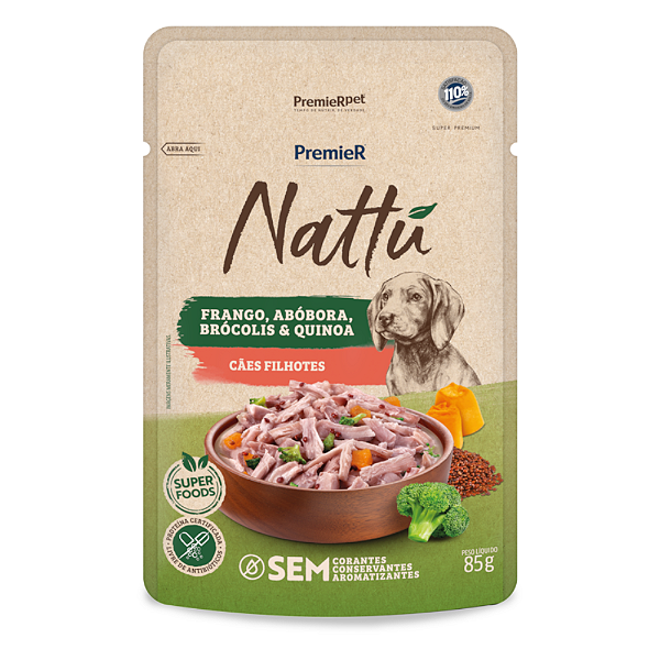 Premier Nattu Umidos Caes Fil Fran/abob 85g