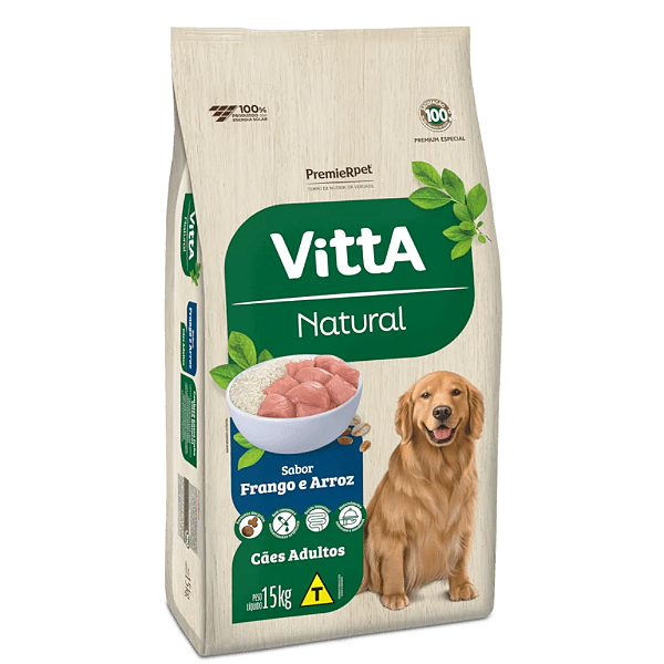 Vitta Natural Caes Ad Frango E Cereais 15 Kg