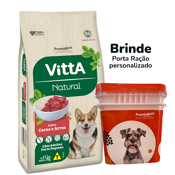 Vitta Natural Caes Ad Rp Carne E Arroz 15 Kg