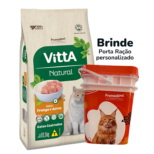 Vitta Natural Gatos Ad Cast Frango 10,1 Kg