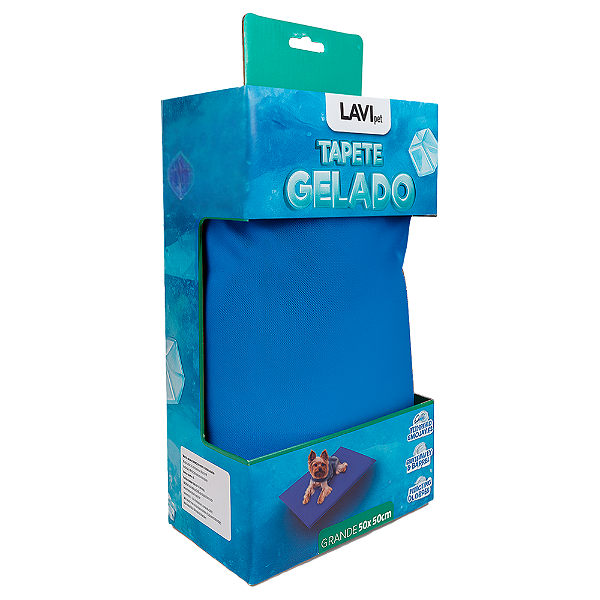 Tapete Gelado Azul Para Pets Lavipet 40x50