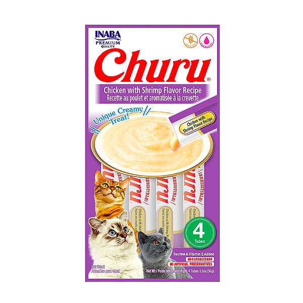 Churu Pure Frango C/ Aroma De Camarao