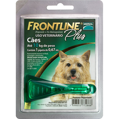 Frontline Plus P (ate 10 Kg)