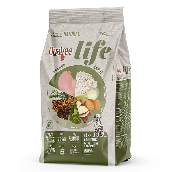 Quatree Life Adulto Rmg Fgo/arroz 15kg