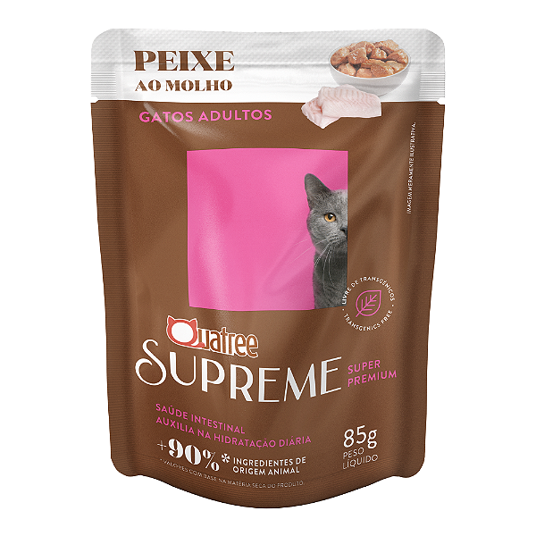 Ração Úmida Quatree Supreme Peixe para Gatos Adultos 85g