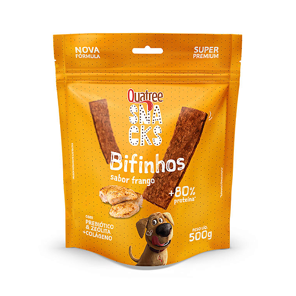 Quatree Snacks Bifinho Frango 500g