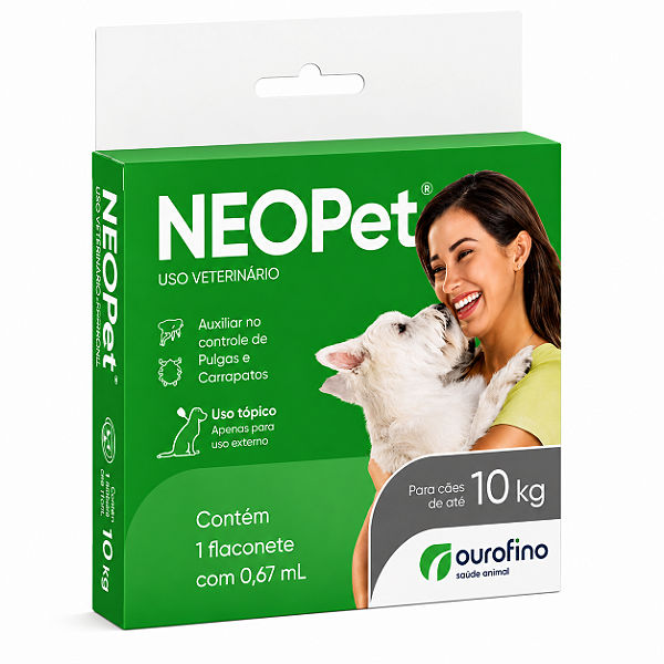 Neopet Caes ate 10kg Antipulgas Carrapatos 0,67ml Ourofino